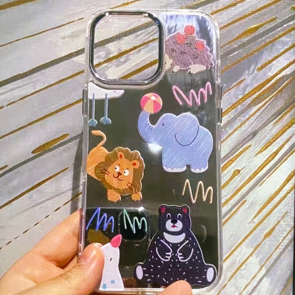 Animal-Themed Clear Phone Case